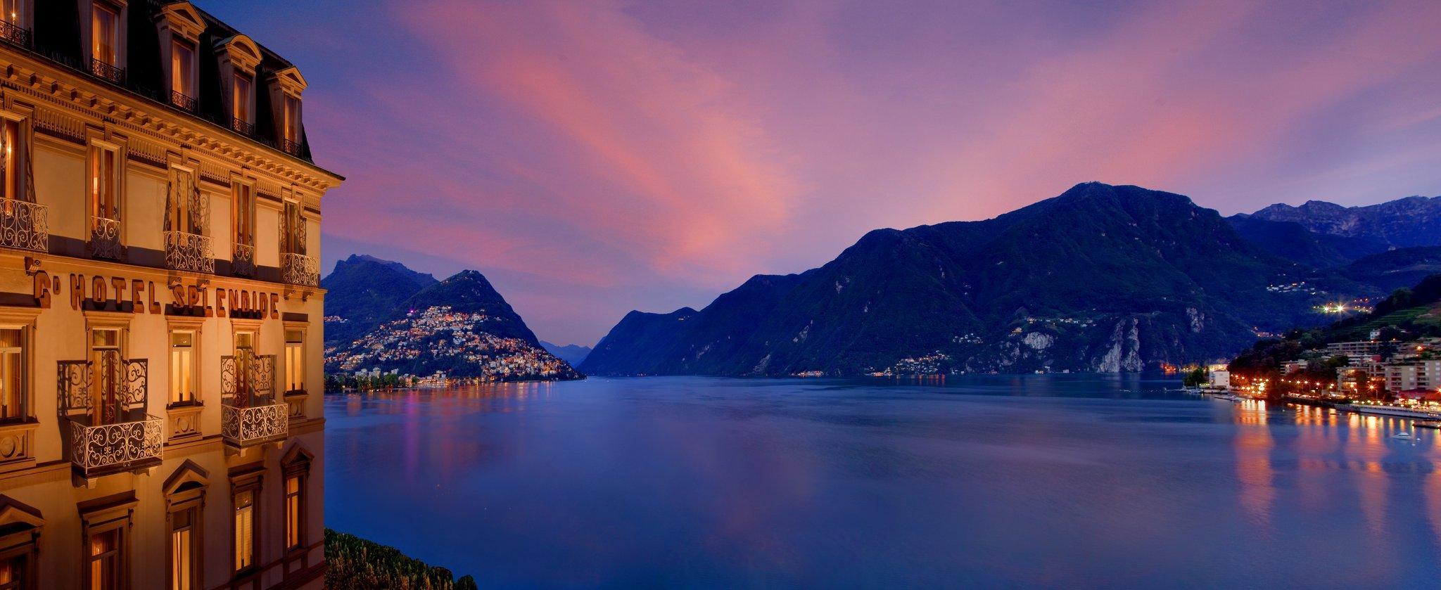 Hotel Splendide Royal Lugano Exterior foto Lake Lugano