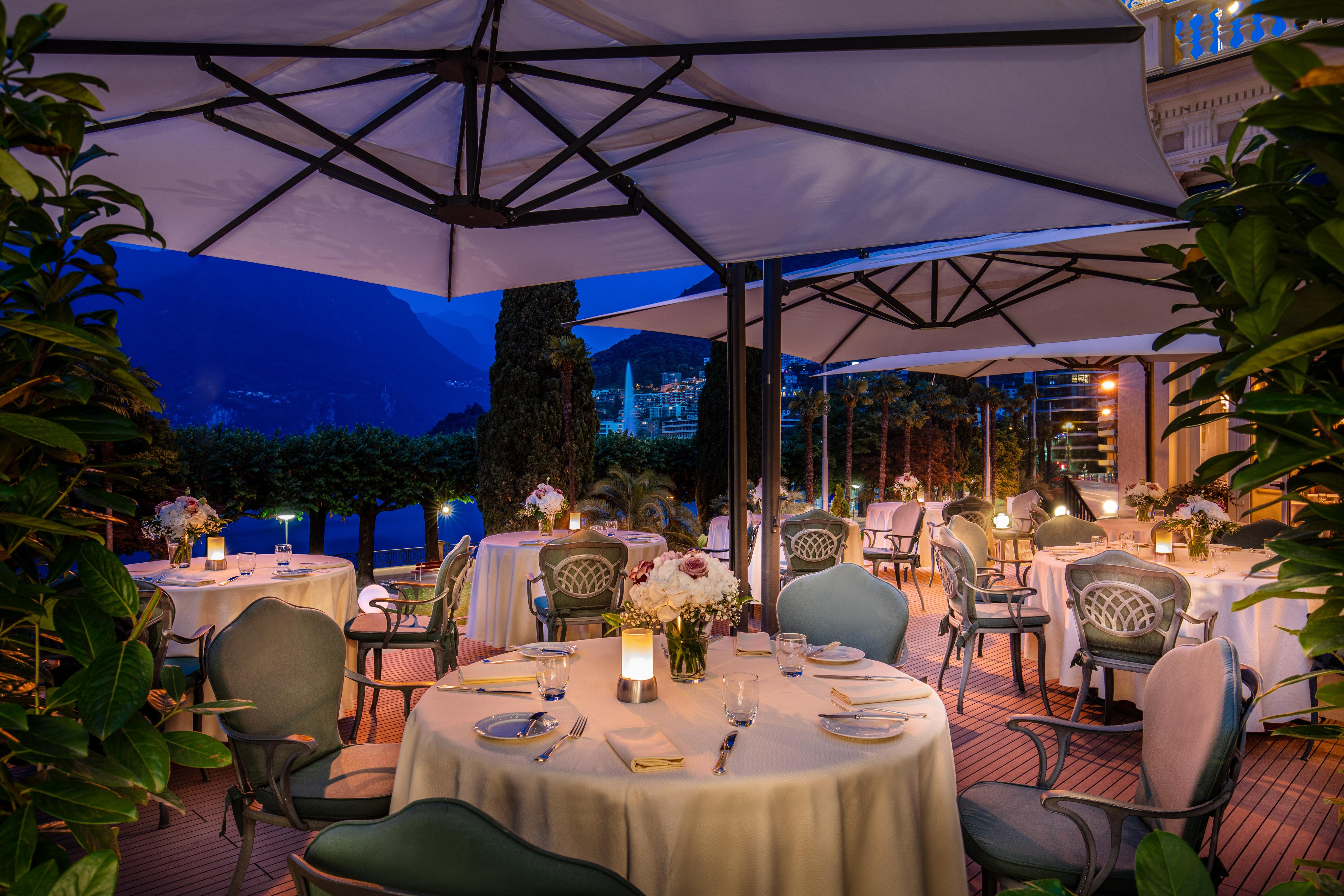Hotel Splendide Royal Lugano Exterior foto The restaurant