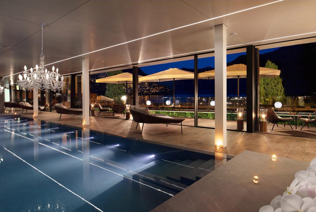Hotel Splendide Royal Lugano Exterior foto The pool at the Mandarin Oriental, Munich