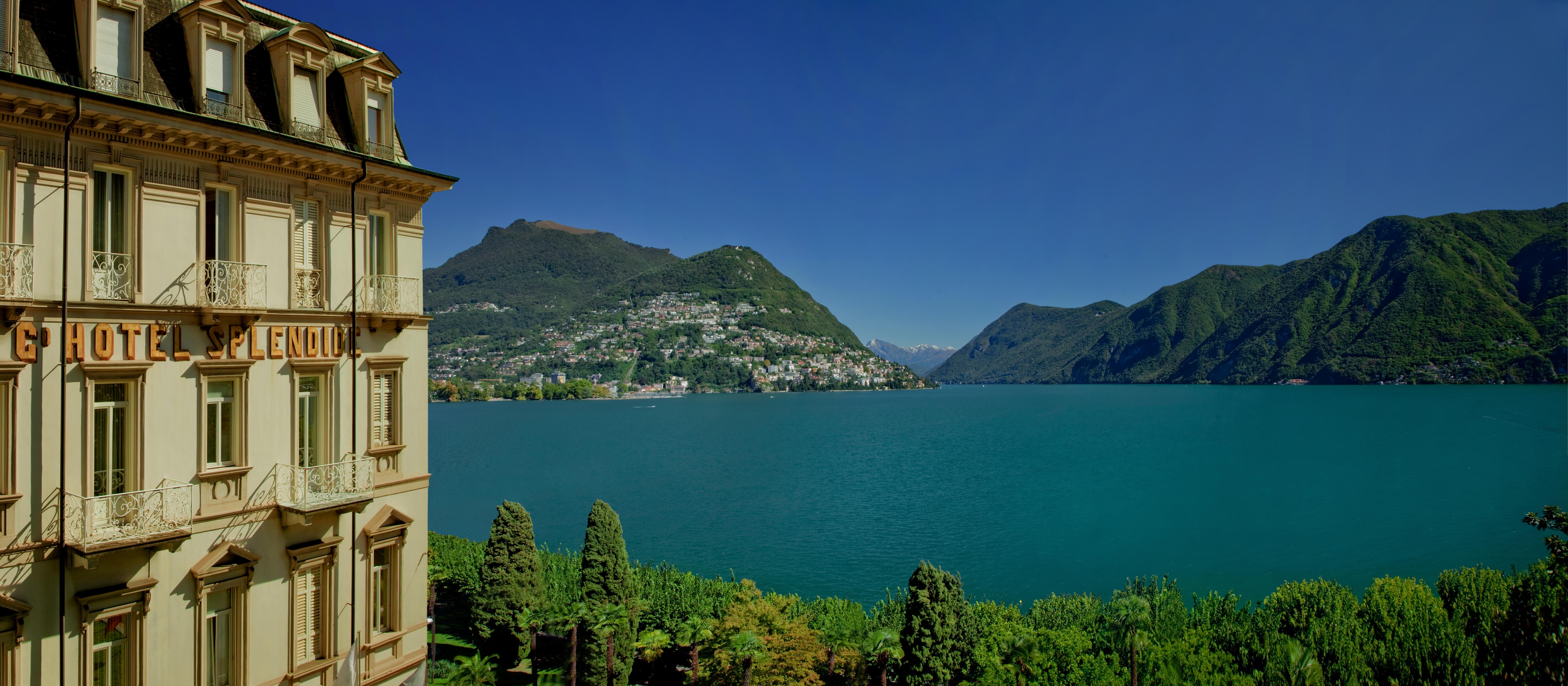 Hotel Splendide Royal Lugano Exterior foto Lake Lugano